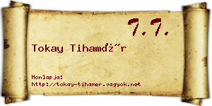 Tokay Tihamér névjegykártya