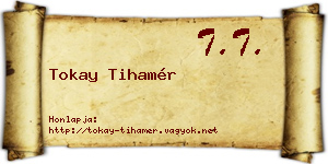 Tokay Tihamér névjegykártya